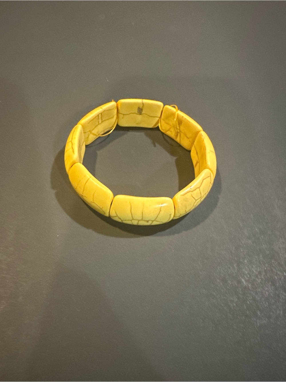 Yellow Stretch Stone Bracelet